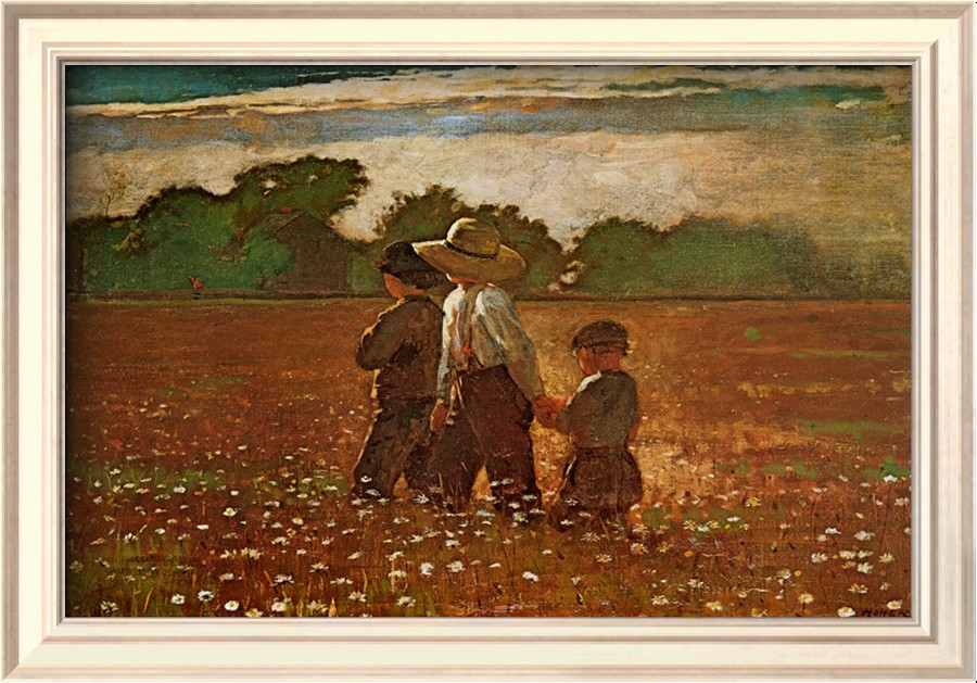 In the Mowing By Winslow Homer